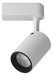 Biały reflektor sufitowy Leon - LED, system szynowy Light Prestige