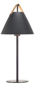 Czarna lampa stołowa Strap - Nordlux - DFTP - metalowy klosz