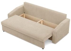 Kanapa rozkÅadana, BLOM, sztruks, 220x92x92 cm, beÅ¼owy | TYLETEGOTU