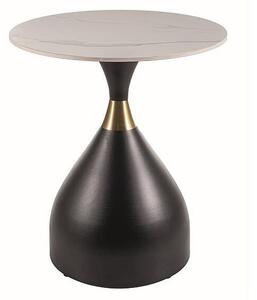Åawa VIRGO 50x50 biaÅy marmur/czarny mat
