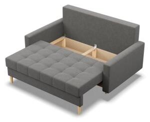 Sofa skandynawska, pikowana, NUBO, 152x92x92 cm, ciemny szary | TYLETEGOTU