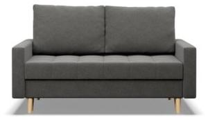 Sofa skandynawska, pikowana, NUBO, 152x92x92 cm, ciemny szary | TYLETEGOTU