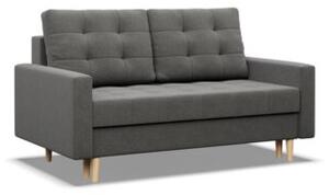 Sofa skandynawska, pikowana, NUBO, 152x92x92 cm, ciemny szary | TYLETEGOTU