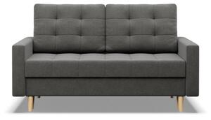 Sofa skandynawska, pikowana, NUBO, 152x92x92 cm, ciemny szary | TYLETEGOTU