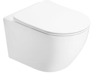 Mexen Lena 2.0 miska wc Rimless z deską wolnoopadającą slim, duroplast, biała połysk - 3022L4000
