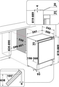 Lodówka WHIRLPOOL WBUF011