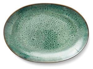 Zielony/czarny kamionkowy talerz do serwowania Gastro Green/Black – Bitz