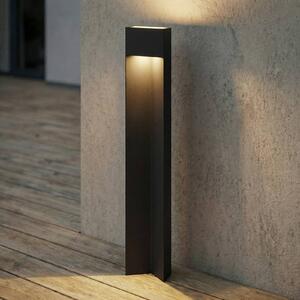 Słupek oświetleniowy LED Kaholo Lucande, czarny, aluminium, nowoczesny