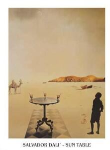 Reprodukcja Salvador Dali - Sun Table, (50 x 70 cm)