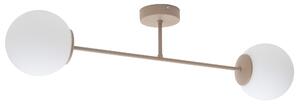 Lampa sufitowa Aurelia beżowa z 2 kulistymi kloszami