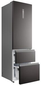 Lodówka HAIER HTW7620DNMP No Frost 205cm Ciemny Inox