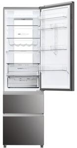 Lodówka HAIER HTW7620DNMP No Frost 205cm Ciemny Inox