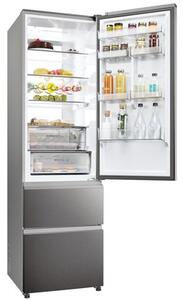 Lodówka HAIER HTW7620DNMP No Frost 205cm Ciemny Inox