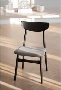 Czarne krzesło zestaw 2 szt. Rodham – Rowico
