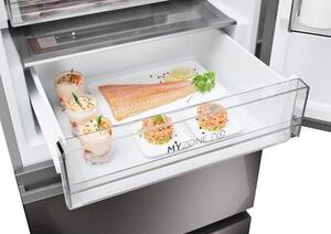 Lodówka HAIER HTW7620DNMP No Frost 205cm Ciemny Inox