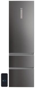 Lodówka HAIER HTW7620DNMP No Frost 205cm Ciemny Inox
