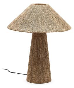 Jasnobrązowa lampa stołowa z kloszem z juty (wys. 46 cm) Renee – Kave Home