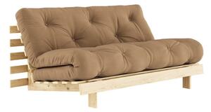 Brązowa rozkładana sofa 160 cm Roots – Karup Design