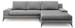Szary rozkładany narożnik Windsor & Co Sofas Planet, prawostronny