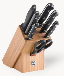 Komplet noży w bloku z drewna bambusowego Twin Chef, 8 elem