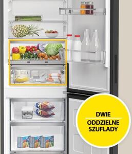 Lodówka WHIRLPOOL WHK26363XBR5E Dual NoFrost FreshLock 186.5cm Ciemny Inox