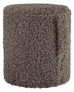 Ciemnobrązowy puf z materiału bouclé Teddy – Blomus