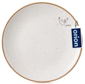 Talerz deserowy ceramiczny beżowy 20 cm