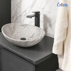 Umywalka nablatowa Estiva EBA Stone Gray szary kamień 41,5x34x14 cm 1 szt