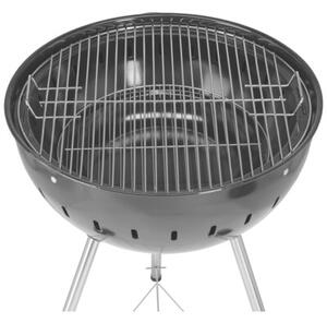 Grill ogrodowy węglowy YATO YG-20300 Zamykany, okrągły, na kółkach Czarny
