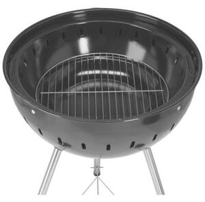 Grill ogrodowy węglowy YATO YG-20300 Zamykany, okrągły, na kółkach Czarny