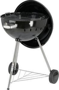 Grill ogrodowy węglowy YATO YG-20300 Zamykany, okrągły, na kółkach Czarny