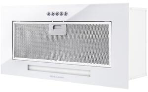 Okap GÃTZE & JENSEN BH600WM BiaÅe szkÅo 610m3/h 66dB klasa B WÅÄ cznik i wyÅÄ cznik oÅwietlenia