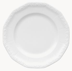 Talerz śniadaniowy z porcelany Maria White