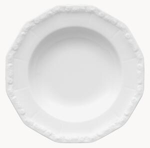 Talerz głęboki z porcelany Maria White