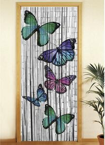 Bambusowa zasłona do drzwi 200x90 cm Butterflies – Maximex