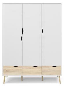 Biała szafa Tvilum Oslo, 147 x 200 cm