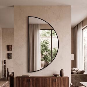 Lustro LINEA ARCH 80 x 40 cm Czarny