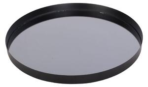 Czarna taca z lustrem dymionym PT LIVING Round, ø 40 cm
