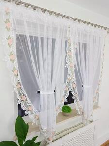 Firana gotowa w kÃ³Åeczka zdobiona gipiurÄ 400x160cm
