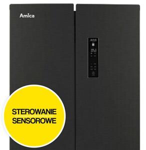 Lodówka AMICA FY3269.6DFBX No Frost Side by Side 180.3cm Czarna-Inox