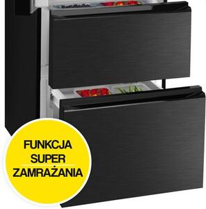 Lodówka AMICA FY3269.6DFBX No Frost Side by Side 180.3cm Czarna-Inox