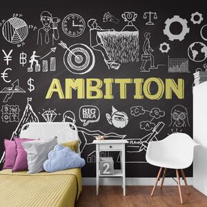 Tapeta tablica motywacyjna - Ambition