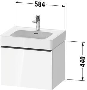 Zestaw mebli łazienkowych Duravit Soleil 60 cm Z uchwytem w komplecie- z umywalką - z 1 wyciąganą szufladą