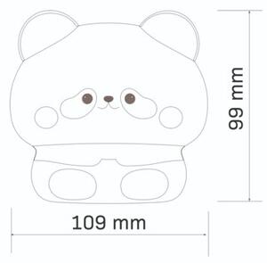 Lampa stołowa dziecięca biała panda LED 2W ciepła barwa światła akumulator przewód USB-C Panda Polux