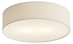 Nowoczesna lampa sufitowa biała z aksamitnym abażurem 38 cm 2-źródła światła - Luz