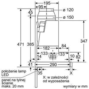 Okap SIEMENS LI67SA531 Srebrny 727m³/h 53dB klasa A