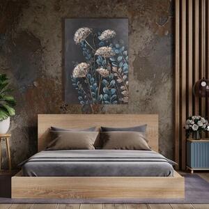 Obraz EUROFIRANY Herbs 493 60 x 80 cm Czarny