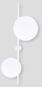 Biały minimalistyczny kinkiet 2 koła - A480-Izor