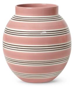Biało-różowy porcelanowy wazon Kähler Design Nuovo, wys. 20,5 cm