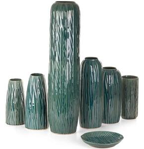 Wazon EUROFIRANY Rea 16 x 34 cm Zielony